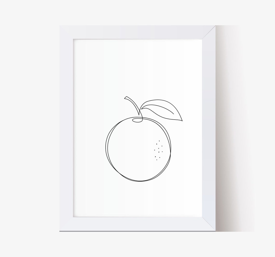 Orange Fruit Wall Art Orange Print Сitrus Wall Decor Etsy