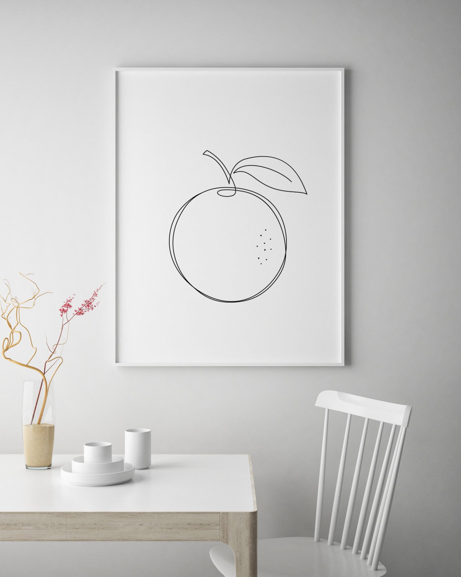 Orange Fruit Wall Art Orange Print Сitrus Wall Decor Etsy