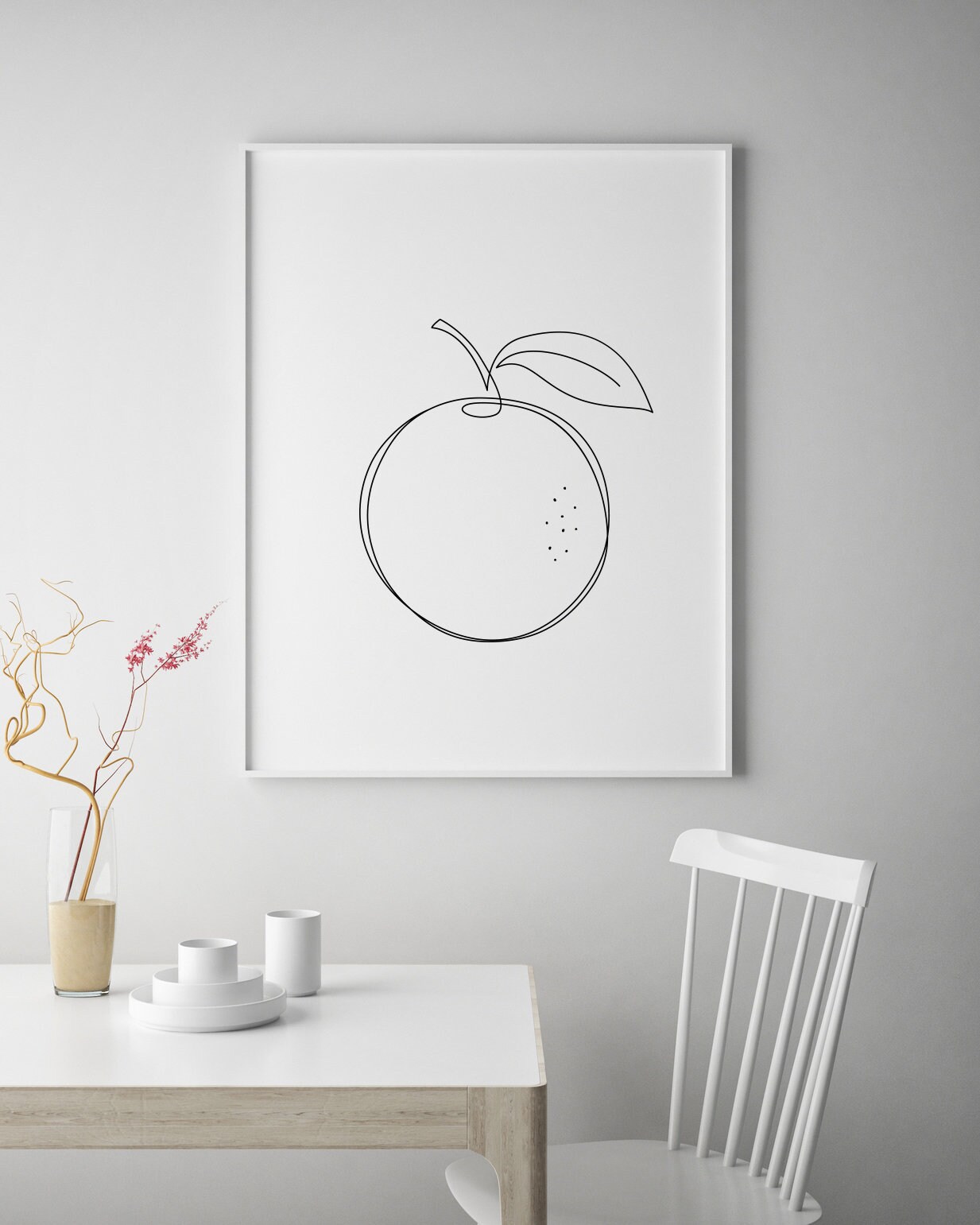 Orange Fruit Wall Art Orange Print Сitrus Wall Decor Etsy