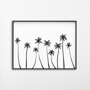 Palm Tree Print, Palm Tree Wall Art, Palm Tree Poster, Abstract palm, Palm Wall Art, Palm Printable, Minimalist Modern art, Botanical print