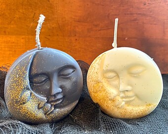 Sun and moon candle set