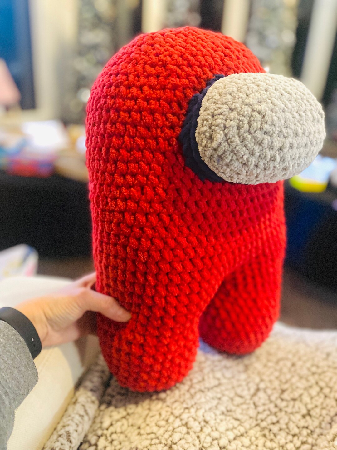 Crochet Among Us Pillow Etsy