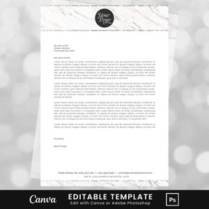 Plantilla de membrete, membrete comercial, membrete personalizado, membrete imprimible, plantilla de membrete comercial editable