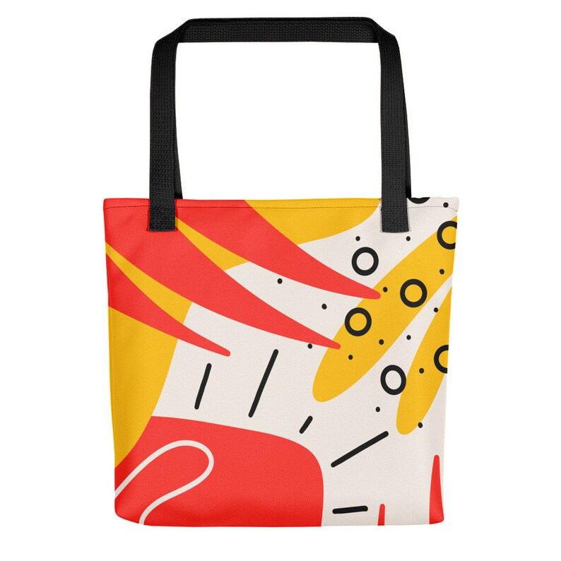Beige Shopper Bag Minimal Art Bag Tote bag Gift Idea Matisse Abstract Art Tote bag Red Tote Bag Top Shop Tote Bag Must Have Bag