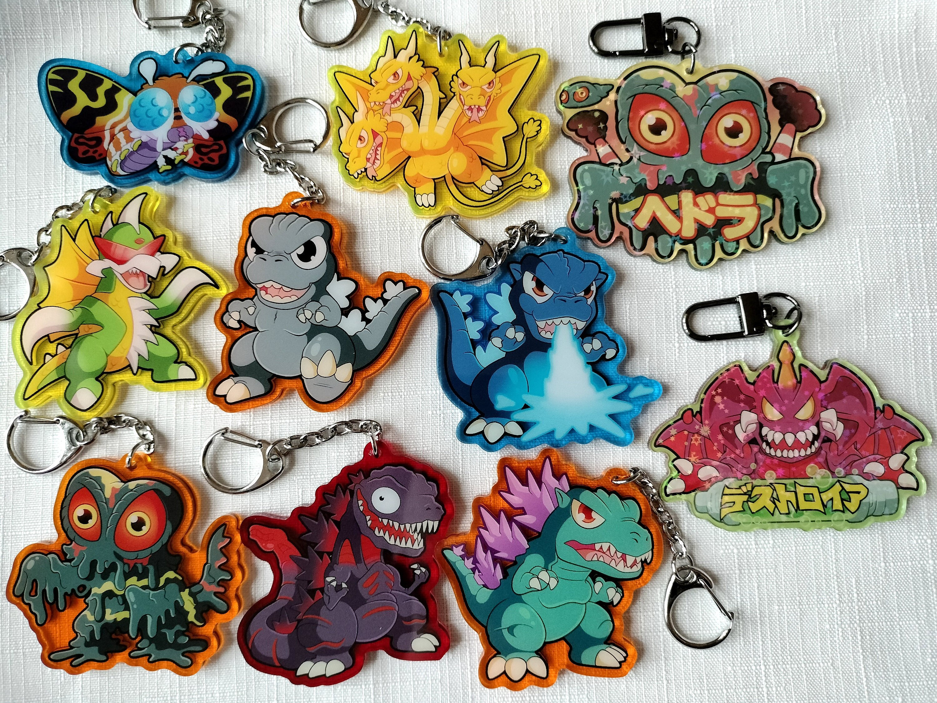Monster Island Minis! Assorted Acrylic Kaiju-Keychains!