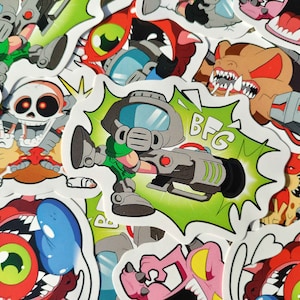 DOOM Chibi Sticker Set