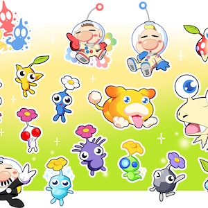 Pikmin Chibi Sticker Set