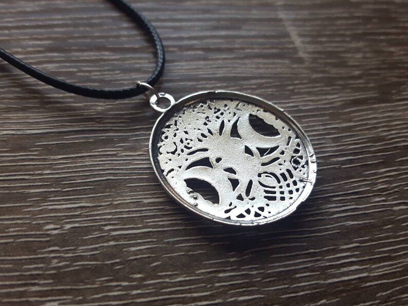 Triple Moon Goddess Necklace