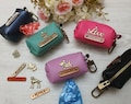 Personalized Leather Dog Poop Bag Holder: Waste Bag Dispenser product logo