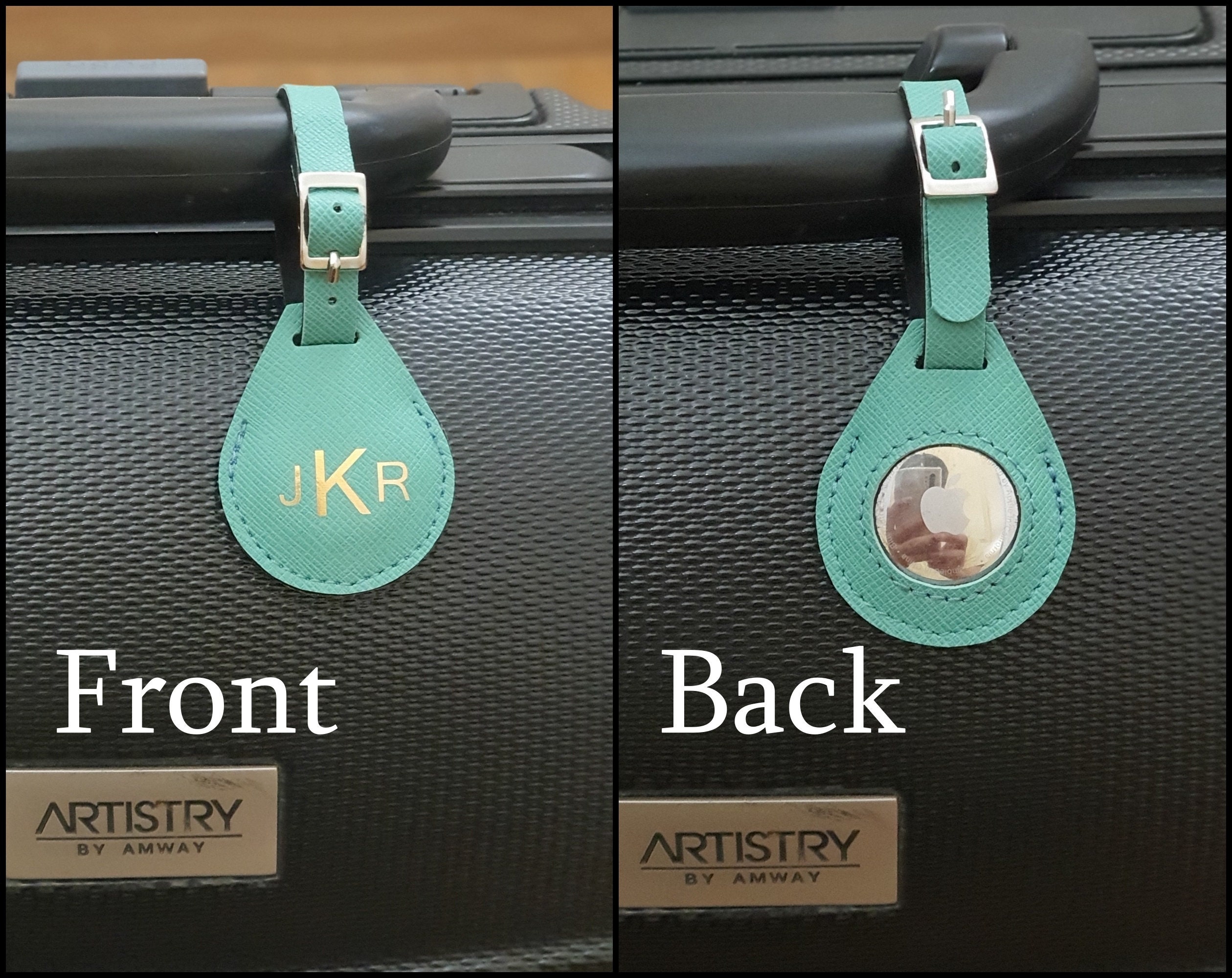 Étiquette de bagage avec compartiment caché pour AirTag - La façon
