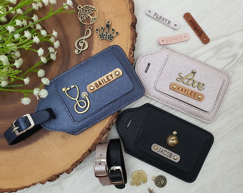 Personalized Luggage Tags Custom Luggage Tag Luggage Tags Etsy