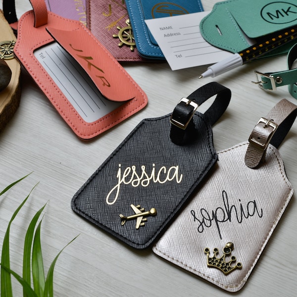 Personalized Luggage Tags, Custom Luggage Tag, Luggage Tags, Monogram Luggage Tag, Personalized gift, Wedding gift, Gifts for Mom