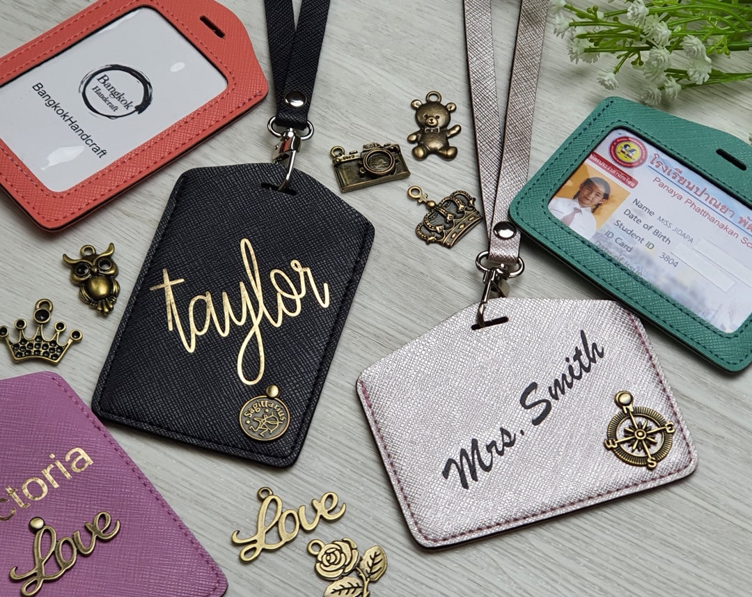 Personalized ID Holder Keychain Wallet Christmas Present 