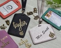 Personalized ID Badge Holder with Lanyard, id holder, Lanyard With ID Holder, Personalized ID card holder, Teacher lanyard with id holder product logo