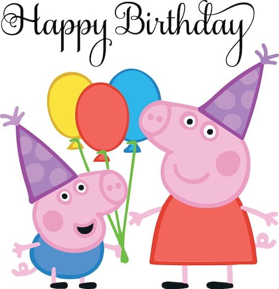 Download George Peppa Pig files for cutting and printing Layered SVG | Etsy