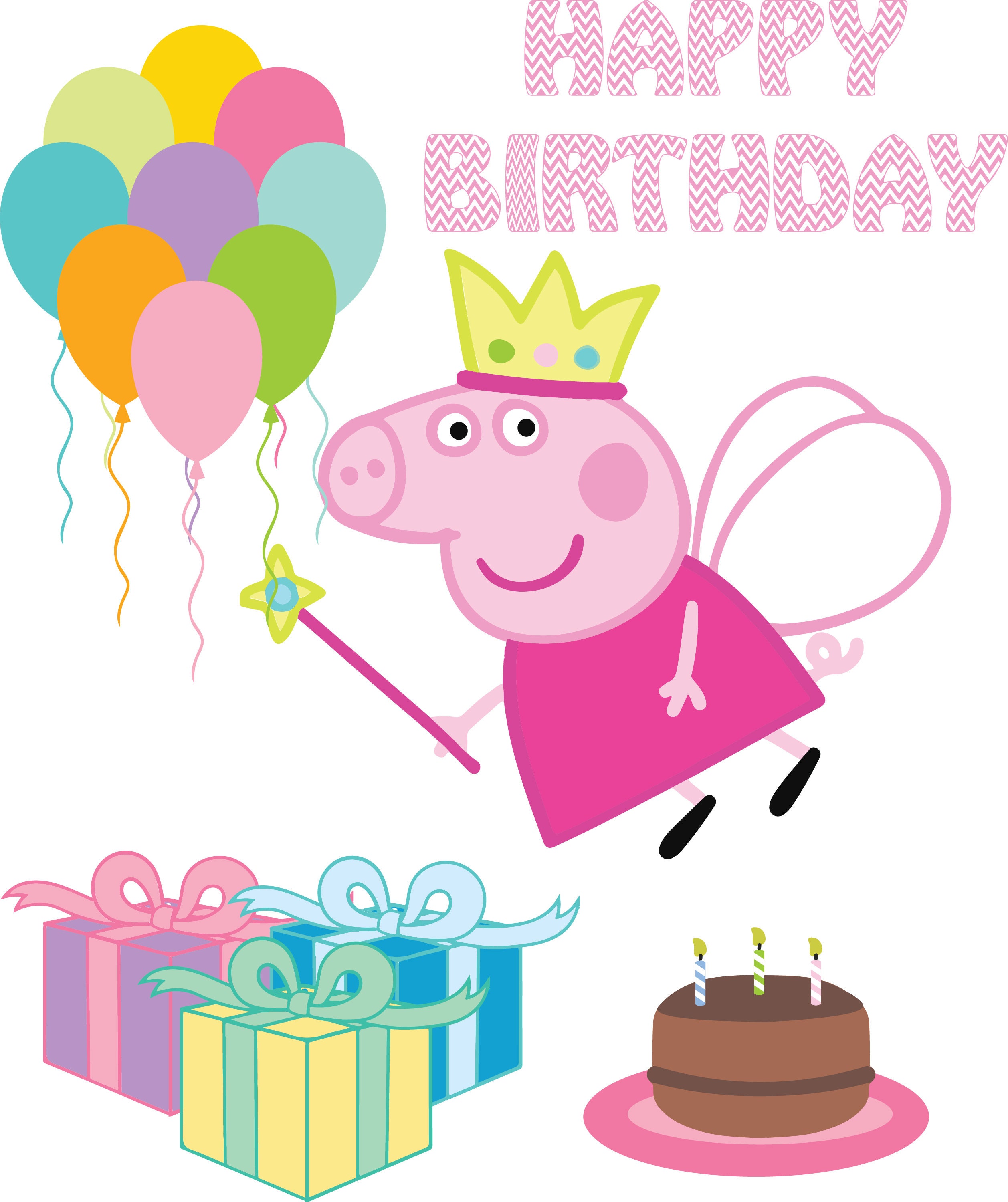 Download 30% off Peppa Pig Birthday Pack diy create invitations SVG ...