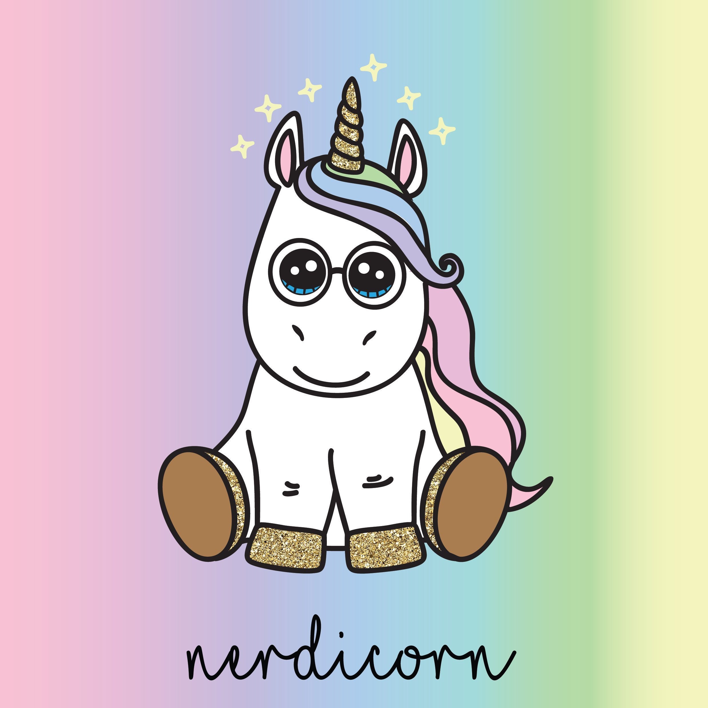 Download Nerdicorn Nerd Unicorn Glasses files for cutting printing ...