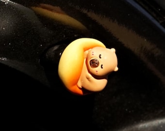 Tapón de válvula de neumático Bakery Capybara para ruedas de coche, bicicleta y motocicleta