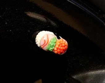 Tapón de válvula de neumático con diseño de sushi (comida japonesa) para coches, motocicletas y bicicletas.