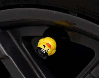 Tapones para válvulas de neumáticos Bigger Ducks con diseños de pirata, chef, muñeco de nieve y burro para coches, bicicletas y motocicletas.