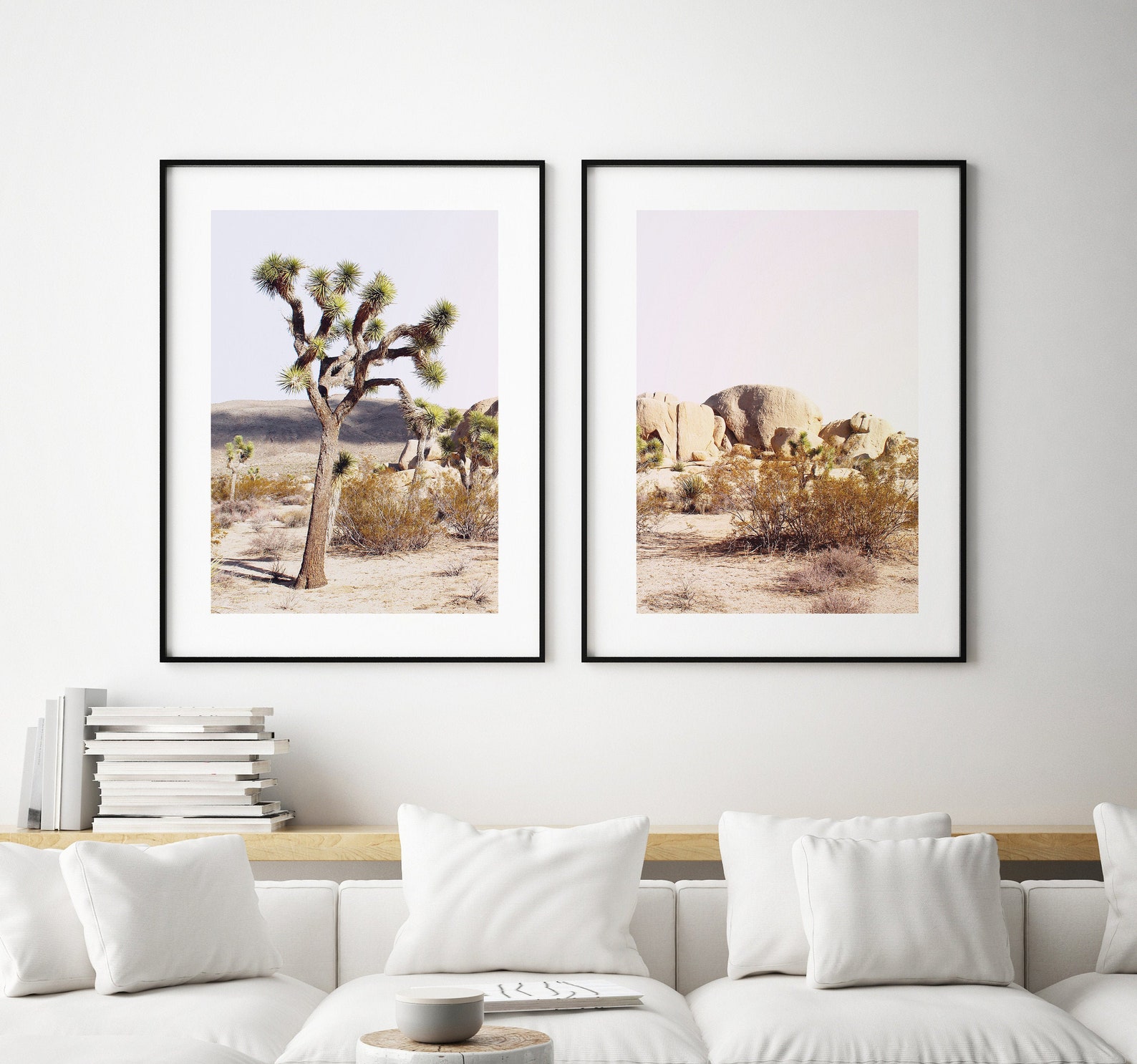 Joshua Tree Print Set of 2 Joshua Tree Wall Art Desert Etsy