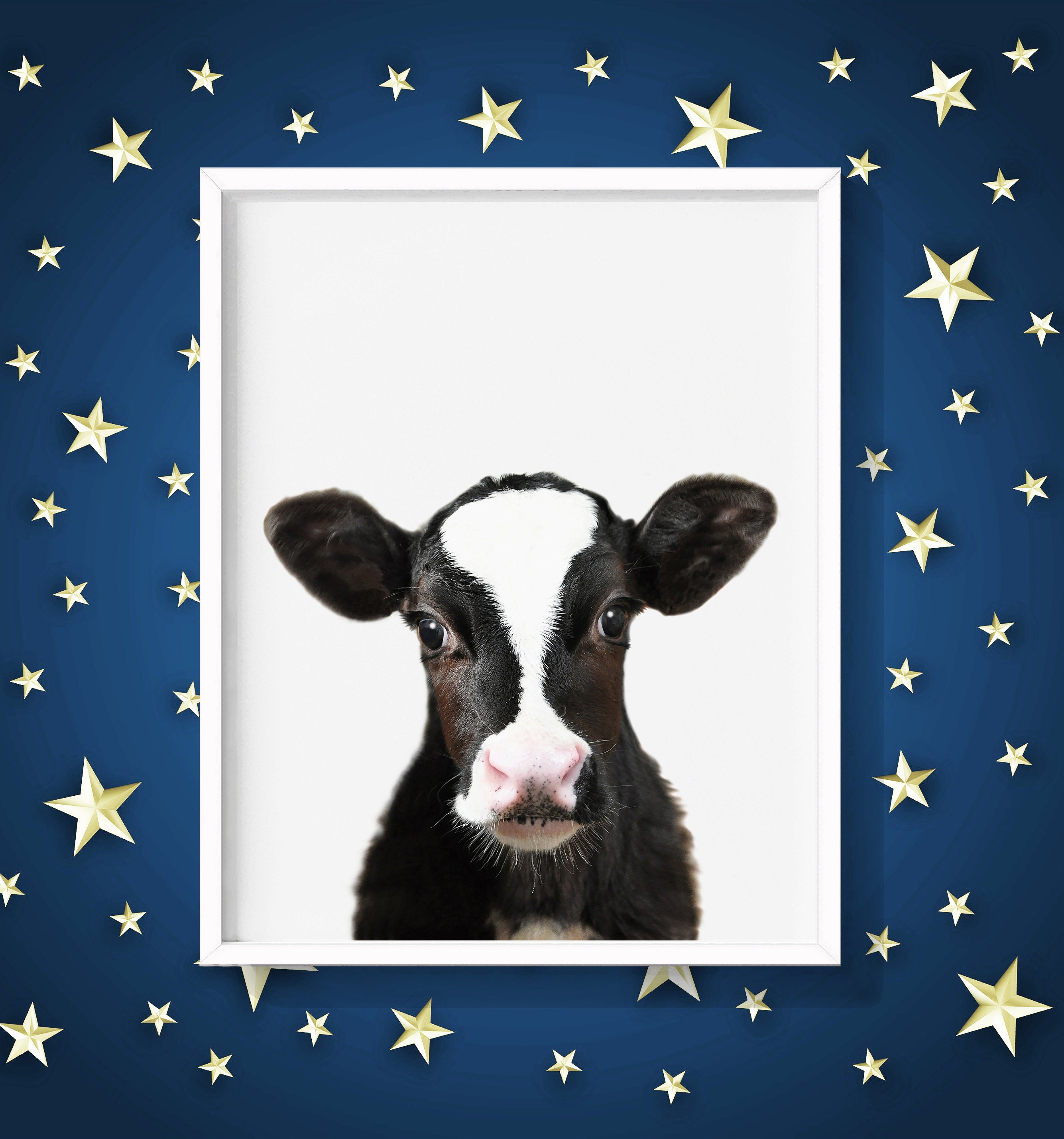 Baby Cow Nursery Print Decor Digital Download Gifts for Etsy