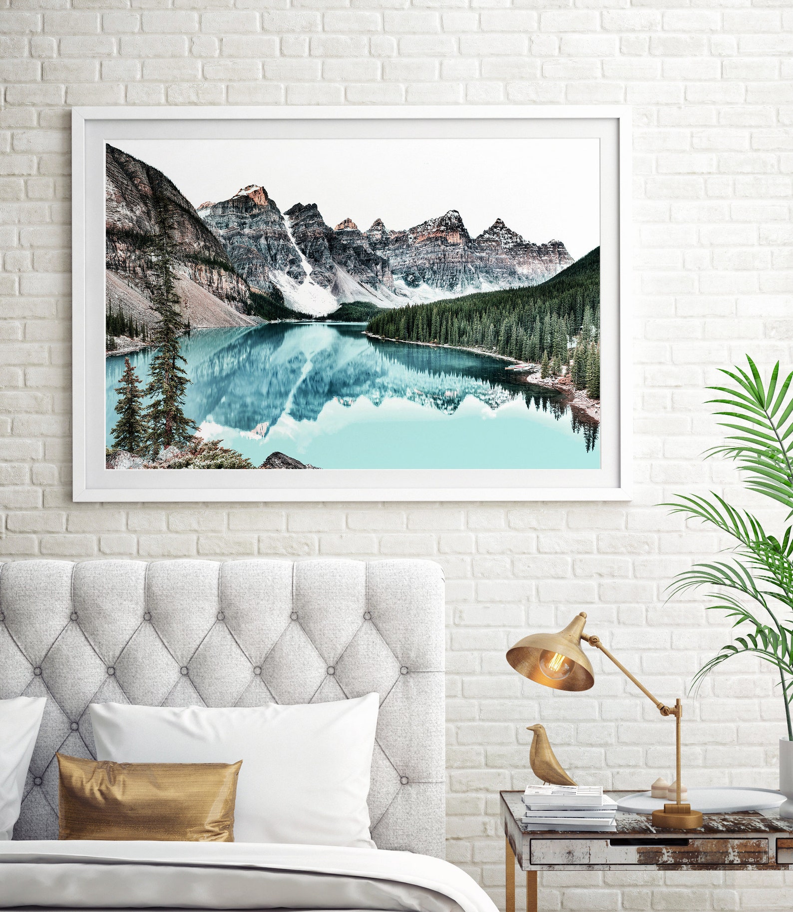 Mountain Print Canadian Wall Art Landscape Photography Teal Etsy