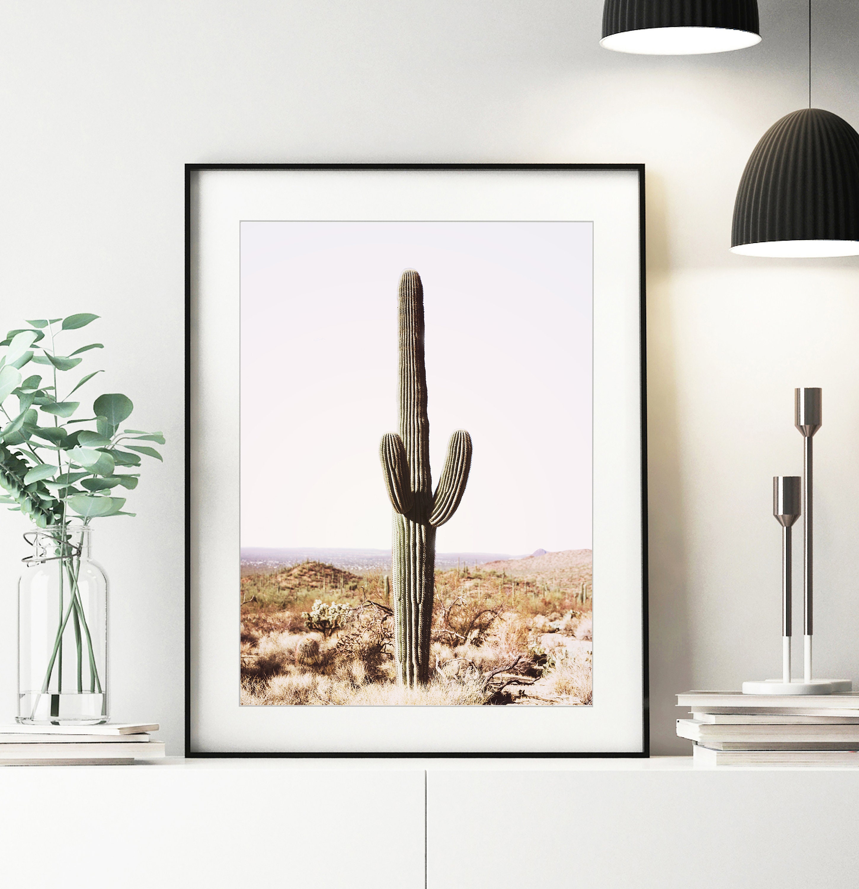 Cactus Print Saguaro Wall Art Desert Photography Landscape - Etsy