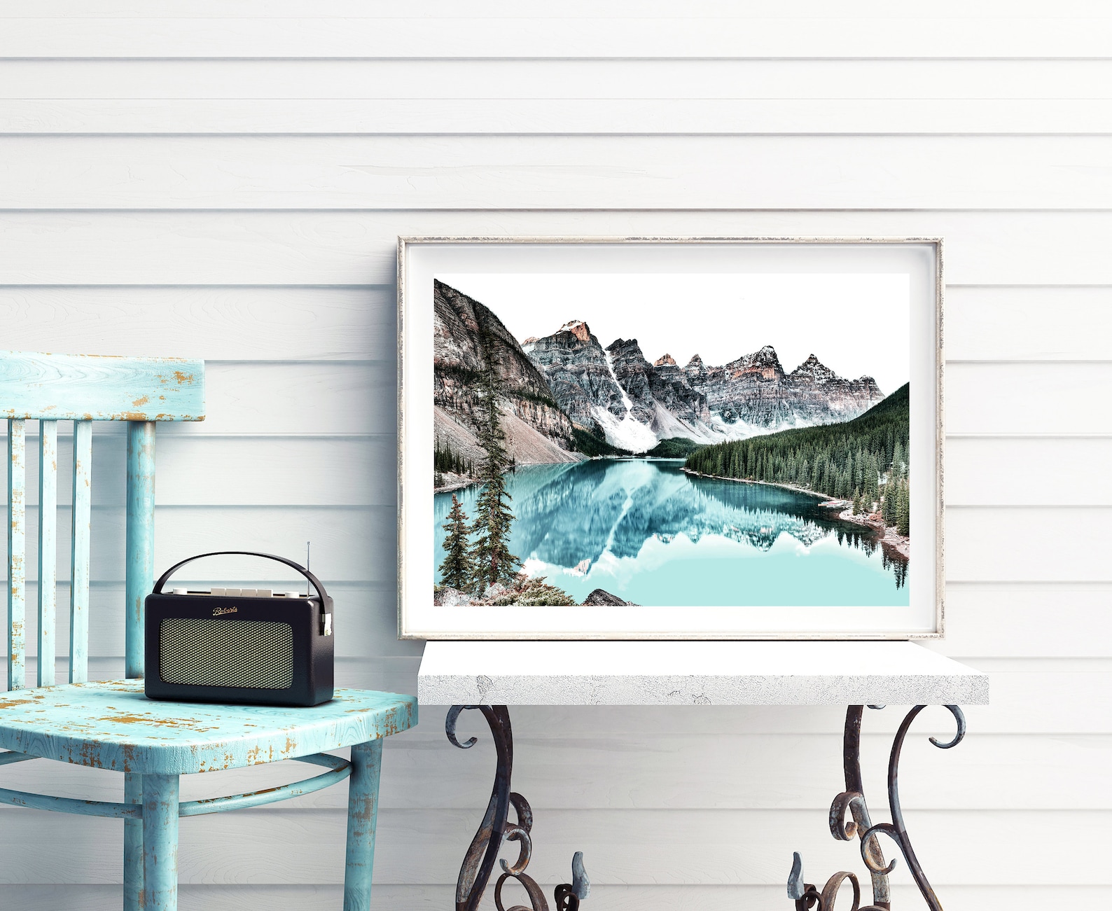 Mountain Print Canadian Wall Art Landscape Photography Teal Etsy
