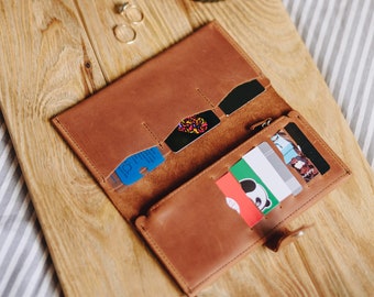 Personalized wallet, leather wallet women's, custom wallet, engraved wallet, womens wallet, bifold wallet, slim wallet, 3rd anniversary gift