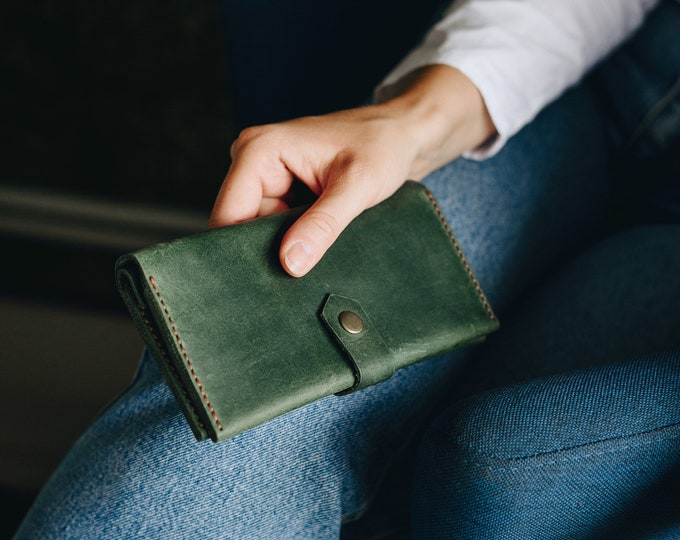 Leather Wallet Women's, Card Wallet, Personalized Wallet, Minimalist Leather Wallet, Leather