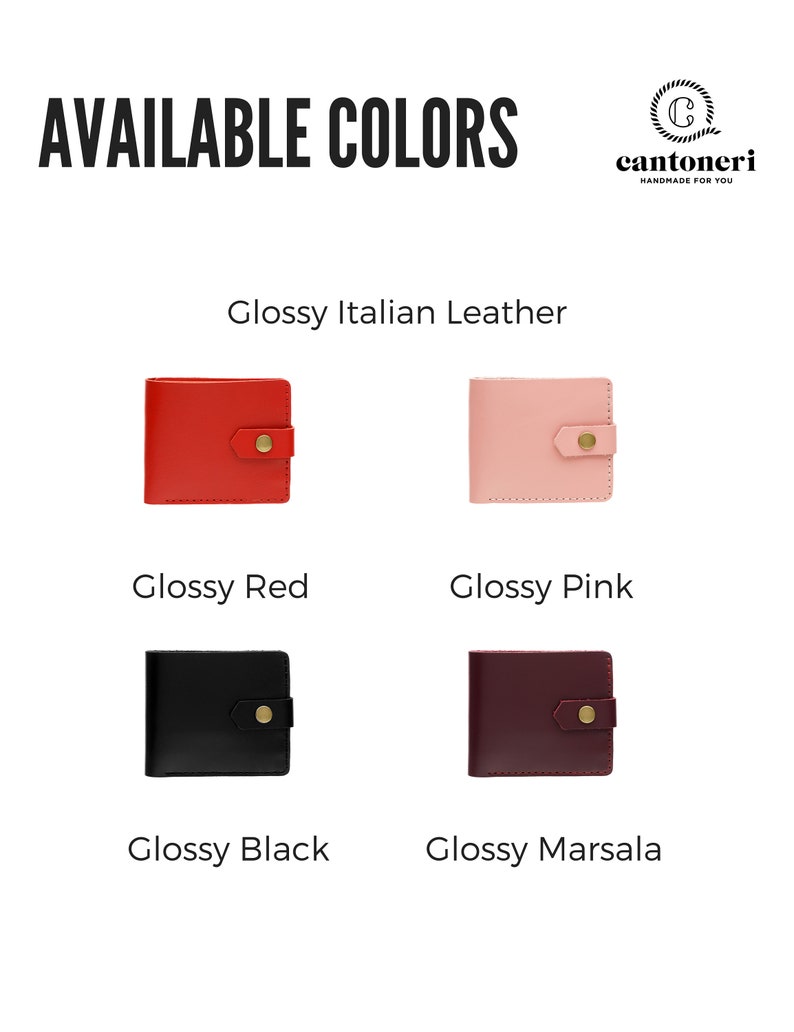 Cartera de cuero mujer, billetera personalizada, billetera tarjeta, billetera perosnalizada, billetera linda, billetera pequeña, billetera de mujer, billetera de cuero minimalista imagen 8