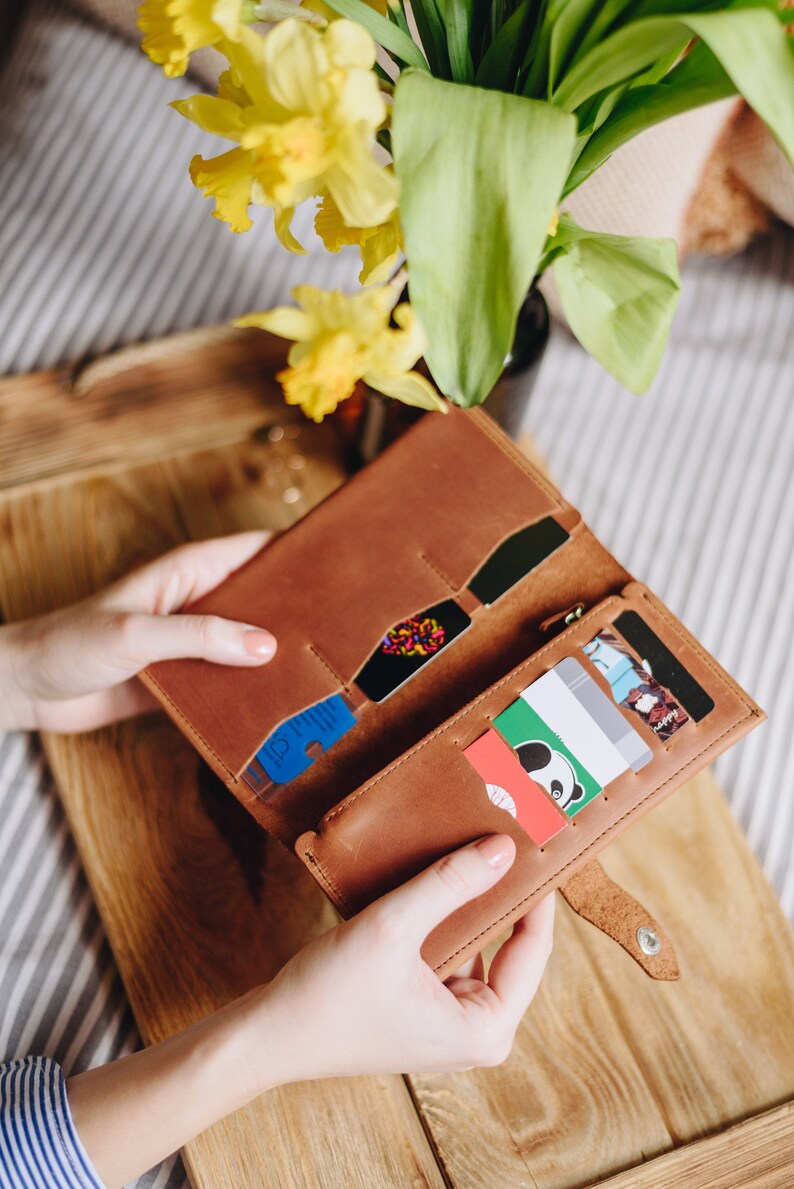 Personalized Wallet Leather Wallet Women's Custom Etsy