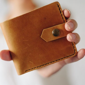 Cartera de cuero hombre, mini cartera, cartera pequeña, cartera personalizada para hombre, cartera grabada para hombre, cartera personalizada para hombre, regalo para él imagen 4