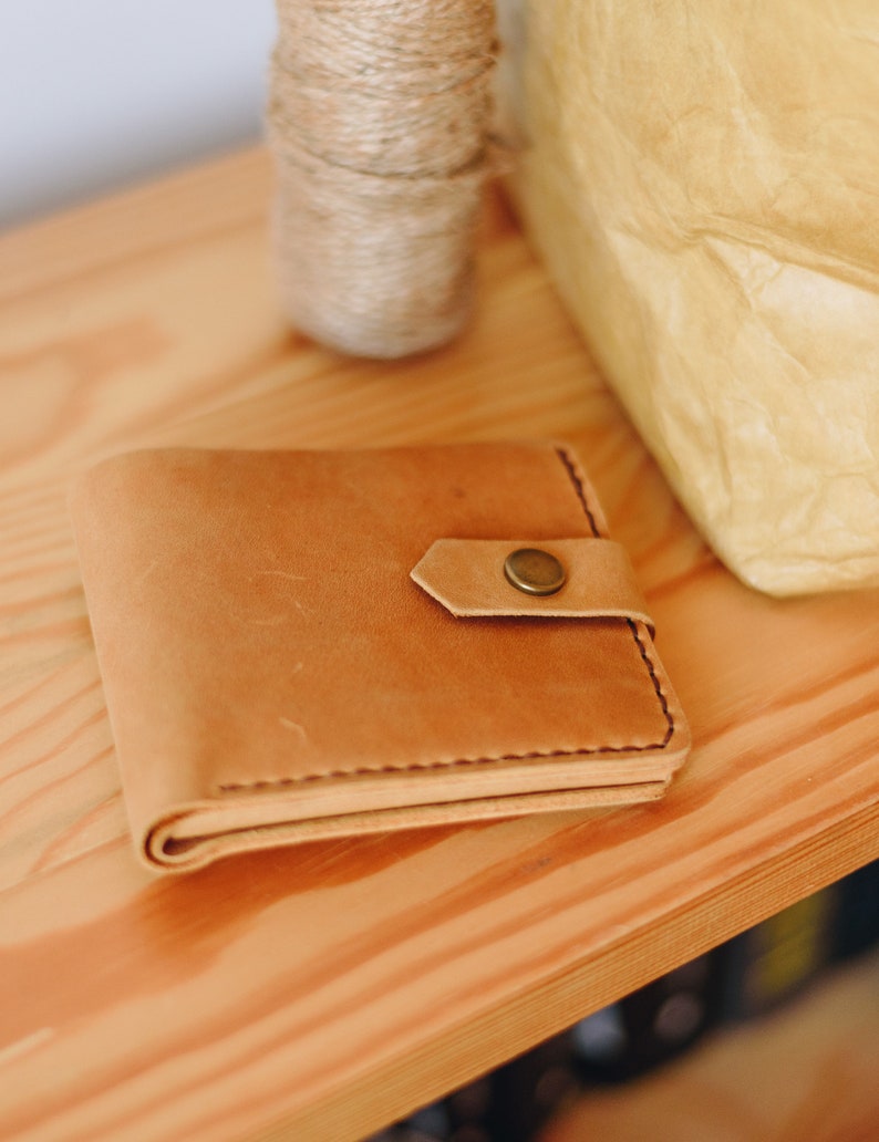 Cartera de cuero hombre, mini cartera, cartera pequeña, cartera personalizada para hombre, cartera grabada para hombre, cartera personalizada para hombre, regalo para él imagen 5