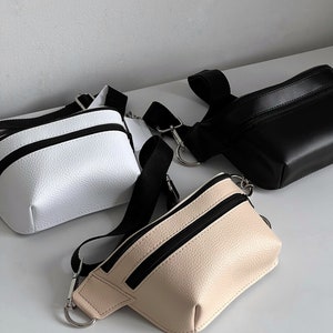 Damen Vegan Leder Crossbody Tasche,Kunstleder Gürteltasche Frauen,kleine Tasche für Frau,Damentasche,Kunstleder Gürteltasche Frauen,Frauen Geschenkidee