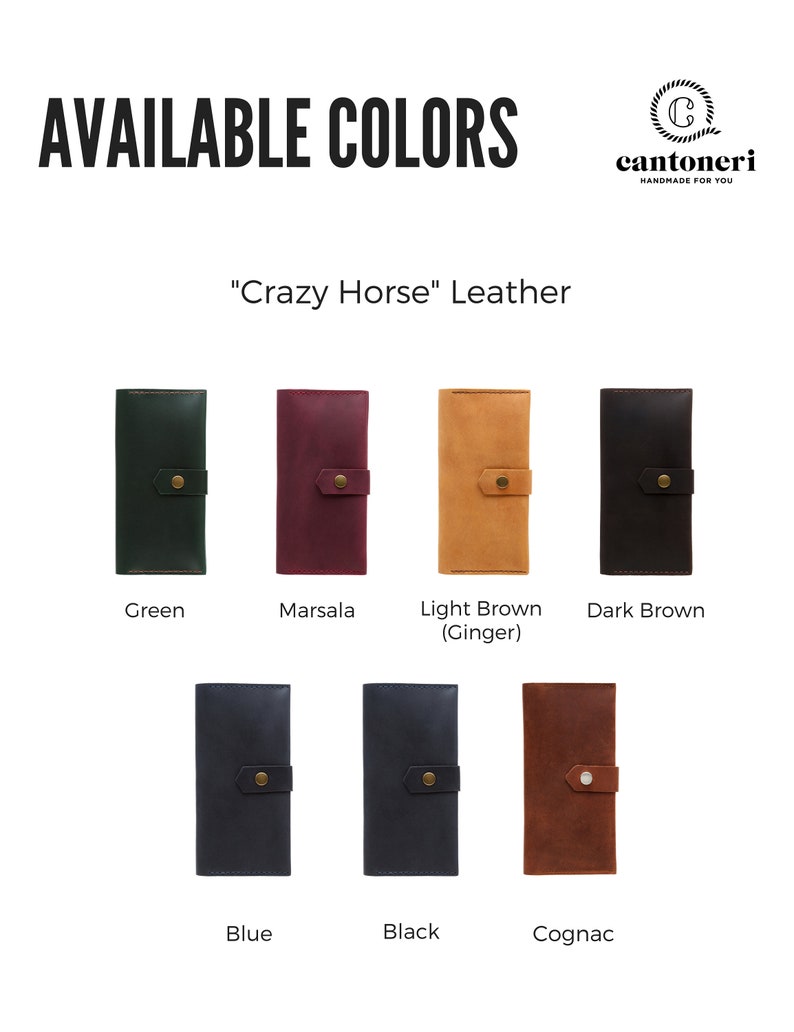 Cartera de piel para mujer, Cartera fina, Cartera plegable para mujer, Cartera grabada, Cartera personalizada, Cartera para tarjetas, Cartera para mujer, Regalo de tercer aniversario imagen 4