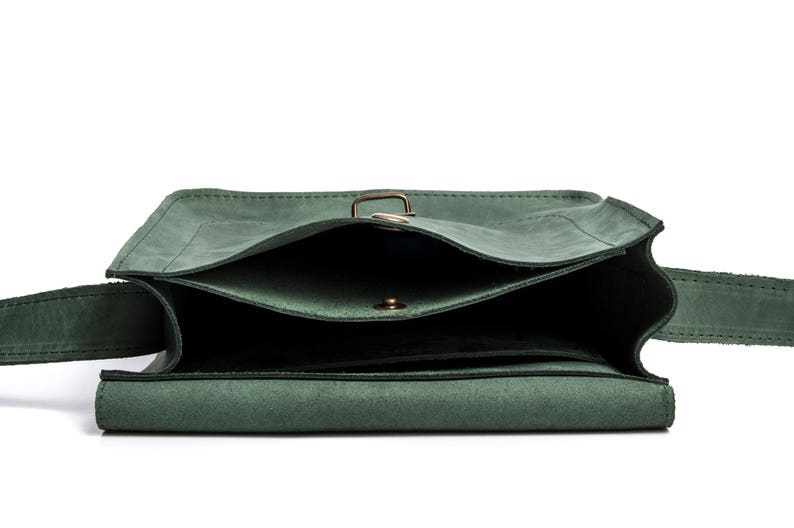 Green Crossbody Bag Handmade Small Crossbody Bag Leather Etsy