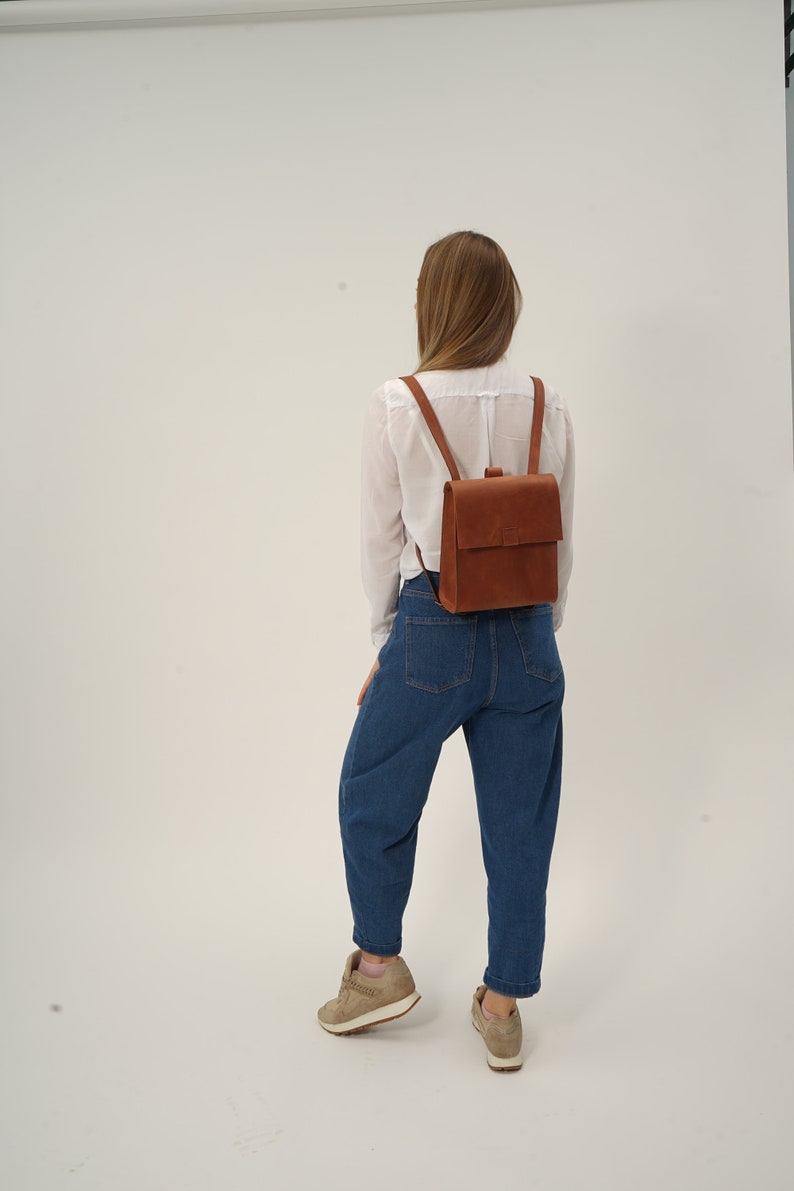 leather backpack women,Travel leather backpack,Leather Satchel women,Handmade Backpack,Mini leather backpack women,Leather rucksacks gift image 9