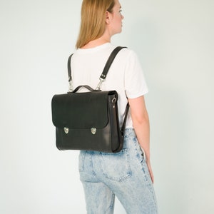 Leder Rucksack Frauen,Leder Aktentasche Frauen,Leder Satchel,Laptop Leder Rucksack,Leder Umhängetasche,Laptop Umhängetasche Bild 6