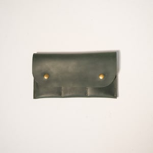 Cartera de cuero marrón, Cartera marrón hecha a mano, Cartera de cuero, Cartera de cuero para hombre, Cartera de cuero para mujer, Cartera de cuero hecha a mano, Clutch de cuero imagen 5