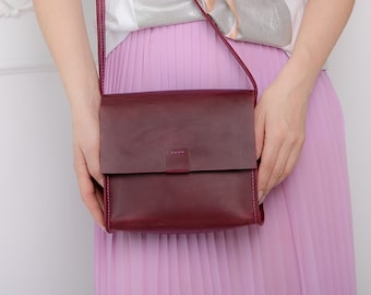 Bolso bandolera de cuero bolso de hombro para mujer bolso mini bolso cruzado bolso de cuero bolso de mujer bolso minimalista bolso de cosméticos bolso de noche regalo