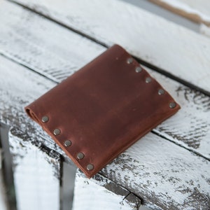 Billetera con clip de dinero, billetera de cuero para mujeres, regalo de billeteras de cuero, billeteras pequeñas de cuero, billetera minimalista hecha a mano, billetera de cuero para hombres