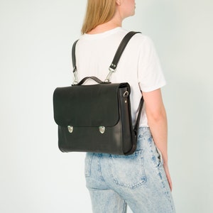 Mochila de cuero para mujer, Maletín de cuero para mujer, Mochila de cuero, Maletín de cuero, Bolso tipo mensajero para portátil, Bolso tipo mensajero de cuero, Bolsos hechos a mano