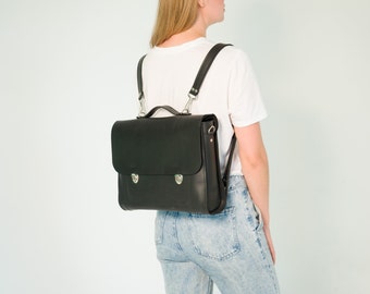 Leather Backpack Women,Leather Briefcase Women,Backpack Leather,Leather Briefcase, Laptop messenger bag, Leather Messenger Bag,Handmade Bags