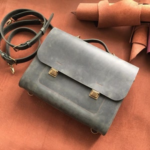 Leder Rucksack Frauen,Leder Aktentasche Frauen,Leder Satchel,Laptop Leder Rucksack,Leder Umhängetasche,Laptop Umhängetasche Bild 9