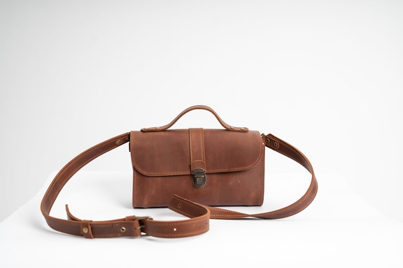 Leather Crossbody Bag Women Shoulder Bag Leather Mini Bag Cross Body Bag Leather Woman Handbag leather crossbody purse Handmade Leather Gift Light Brown