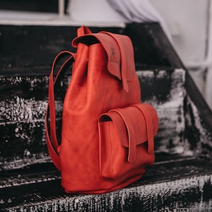 Leather Backpack,School leather  rucksack,Satchel Leather Backpack,Women leather Backpack,Vintage backpack,Leather Rucksack gift