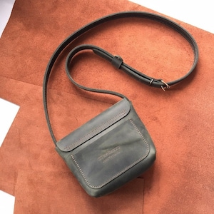 Sac à bandoulière en cuir, sac à main en cuir, sac de ville pour femme, joli sac à main en cuir, sac à main en cuir pour fille, mini sac à main en cuir, cadeau en cuir pour elle image 3