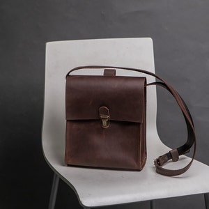 Leather Crossbody Bag Women Shoulder Bag Mini Bag Cross Body Bag Leather Purse Woman Handbag Minimalist Bag Cross Body Bag Gift image 2